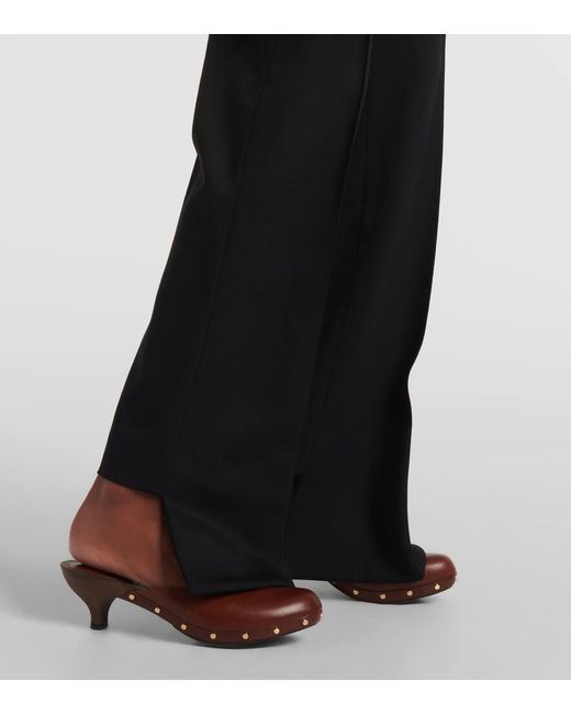 Chloé Blue Weite High-Rise-Hose