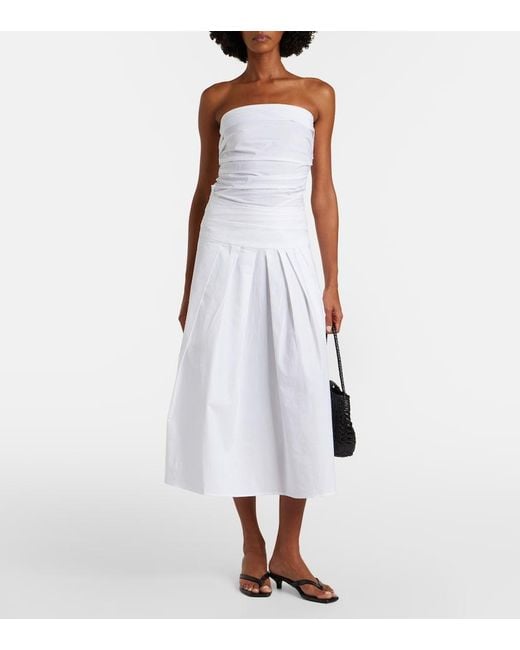 Proenza Schouler White Label Nessa Cotton-Blend Midi Skirt