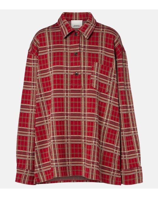 Isabel Marant Red Hemd Brunagd Aus Baumwolle