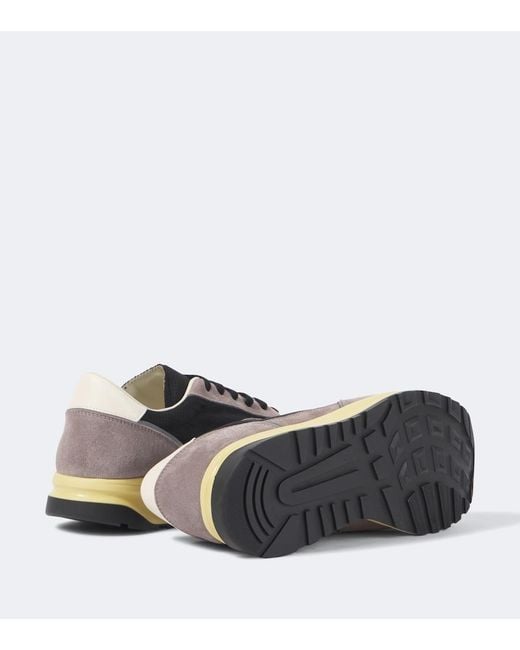 Common Projects Gray Track Classic Suede-Trimmed Sneakers for men