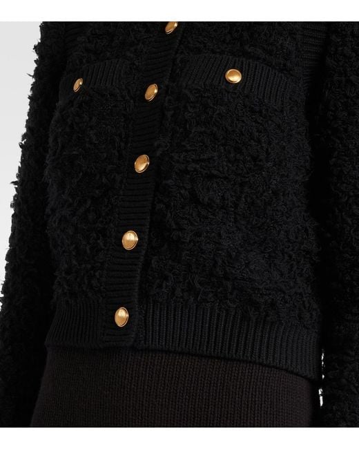 Chloé Black Cropped Tweed Jacket