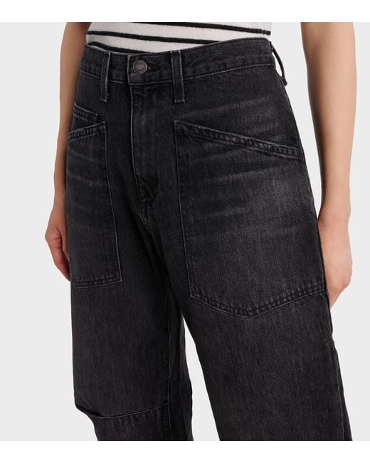 Jeans Barrell Shon De Tiro Medio Nili Lotan de color Black