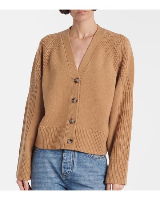 Jardin Des Orangers Brown Wool And Cashmere Cardigan