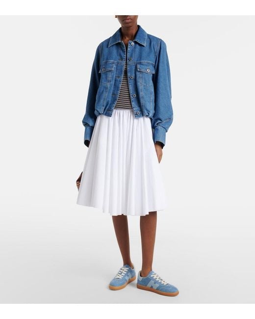 Hogan Blue Denim Sneakers