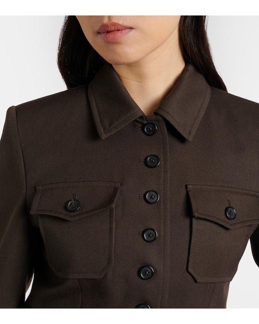 Nili Lotan Black Jamison Virgin Wool Jacket