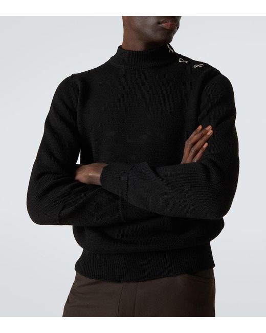 Jersey De Lana Jil Sander de hombre de color Black