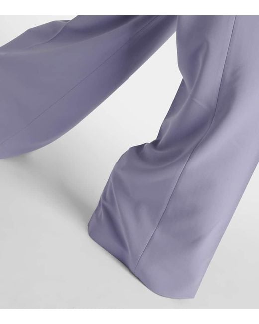 Altuzarra Blue Weite High-Rise-Hose Laski