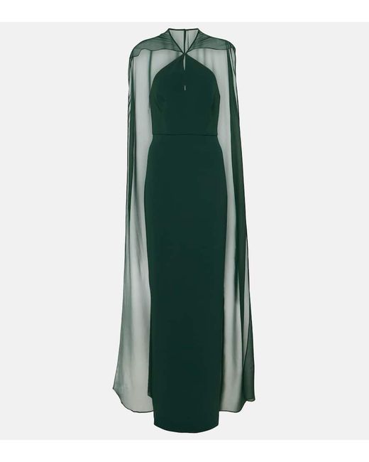green roland mouret dress ROLAND MOURET ASYMMETRIC KNIT MIDI DRESS – TheLuxeLend main image 0