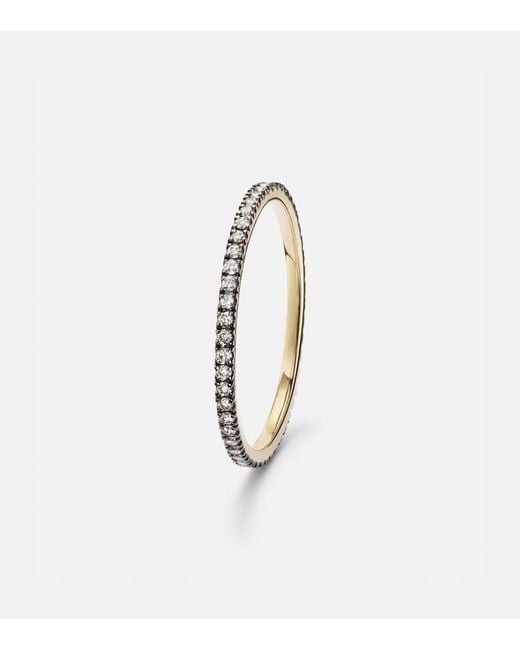 STONE AND STRAND White Come Closer 14Kt Ring With Diamonds