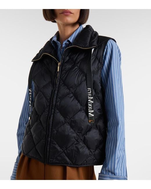 Max Mara Blue Steppweste Tregic