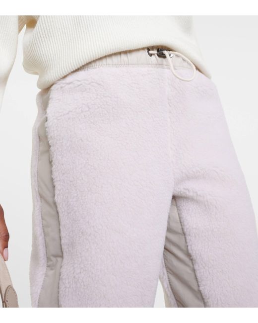 Pantalon de survetement en laine Brunello Cucinelli en coloris White