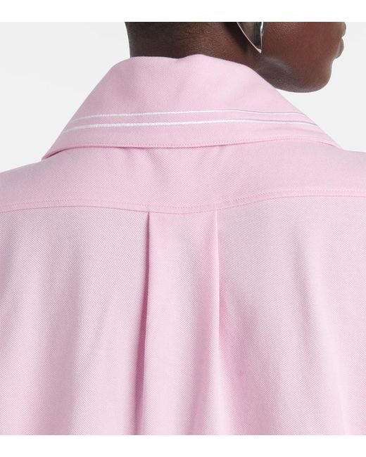 Patou Pink Polokleid Aus Baumwolle