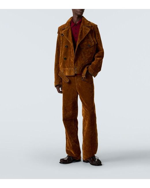 Jean Ample Pine Dries Van Noten pour homme en coloris Brown