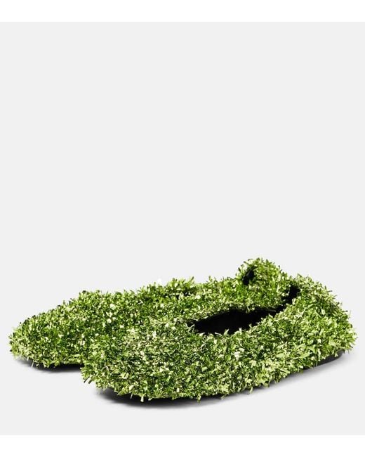 Dries Van Noten Green Ballerinas Glove