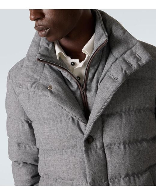Herno Gray Down Coat for men
