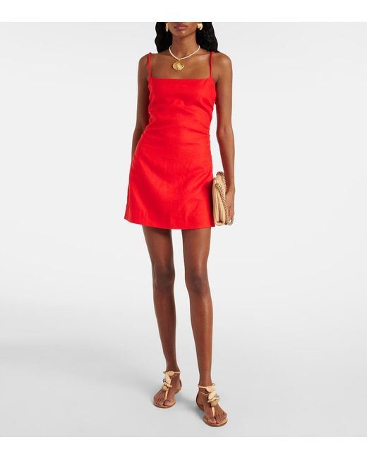 Sir Red Tamara Linen Minidress