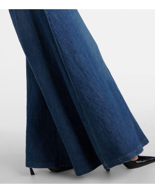Nili Lotan Blue Astrid Denim Maxi Skirt