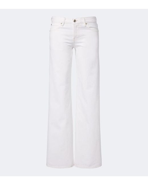FRAME White The Wide-Leg Jeans
