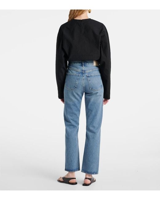 Citizens of Humanity Blue Blaine High-Rise Straight Jeans