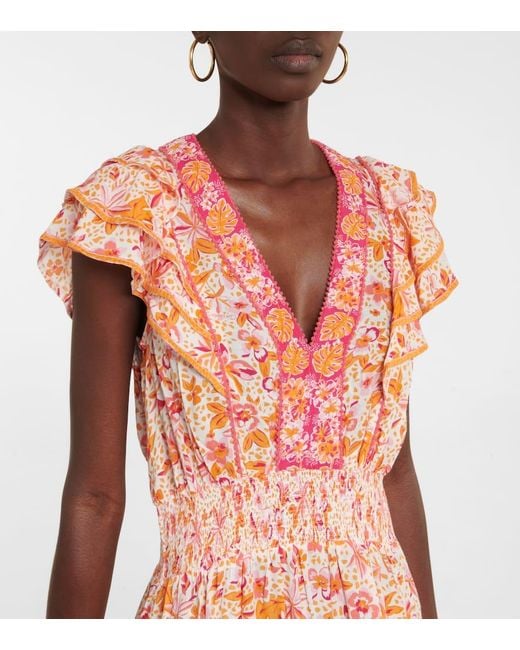 Poupette Pink Bedrucktes Minikleid Camila