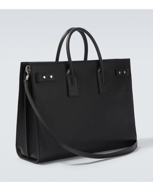 Saint Laurent Black Sac De Jour Large Leather Top-Handle Bag for men