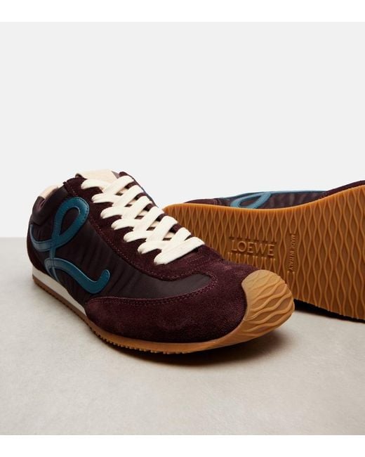 Sneakers Flow Runner 2.0 Con Suede di Loewe in Blue