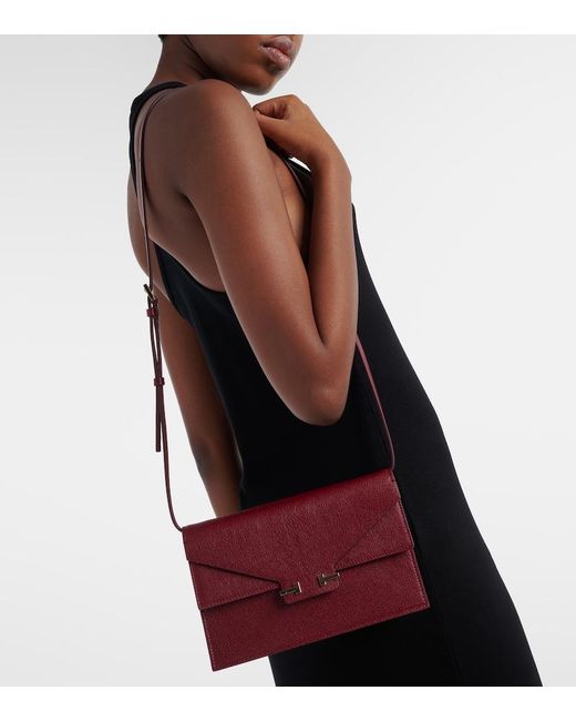 Tom Ford Red Aube Mini Leather Crossbody Bag