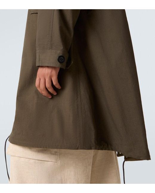 Sacai Green Cotton-Blend Ripstop Jacket for men