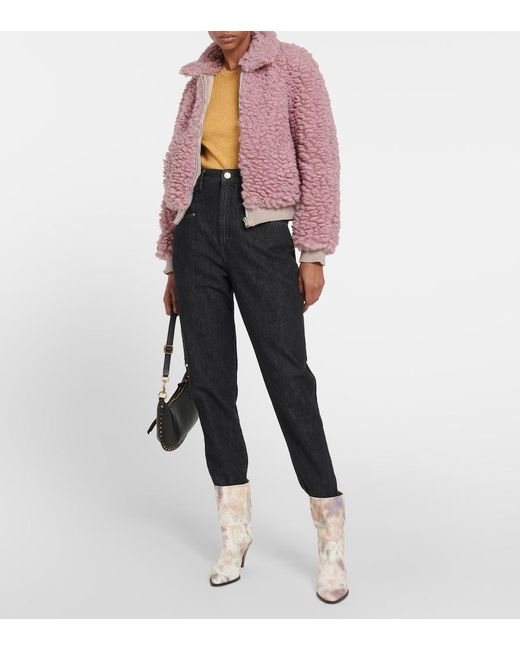 Isabel Marant Yellow Merry Ribbed-Knit Top