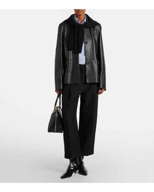 Totême  Black Slim Ankle Boots