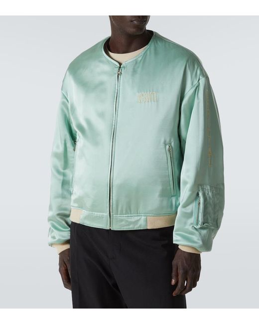 Visvim Black Souvenir Reversible Bomber Jacket for men