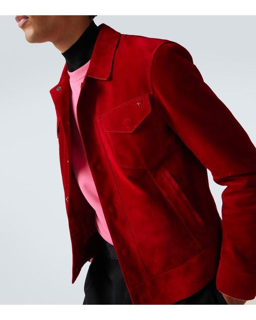 Tom Ford Red Suede Jacket for men