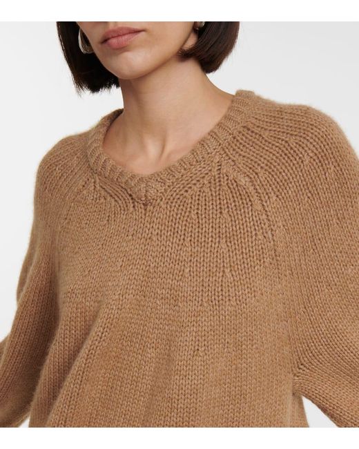 Khaite Brown Pullover Nalani Aus Kaschmir