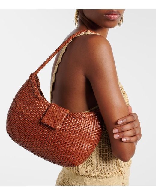 Rixo Brown X Dragon Diffusion Saorise Small Shoulder Bag