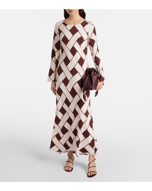 Rixo Pink Alondra Maxi Dress