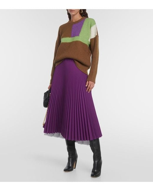 Jupe Midi Plan C en coloris Purple