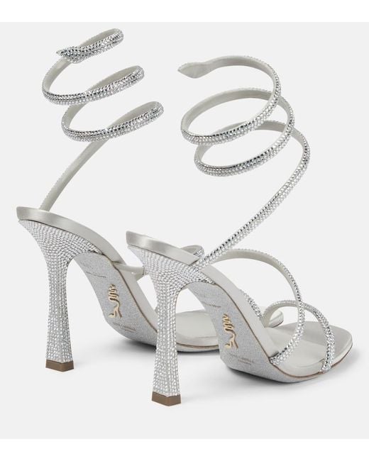 Rene Caovilla Multicolor Cleo 105 Embellished Sandals