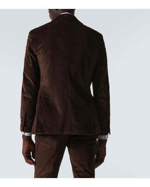 Lardini Brown Corduroy Blazer for men