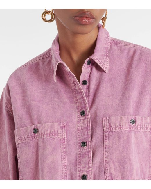 Isabel Marant Pink Verane Denim Shirt