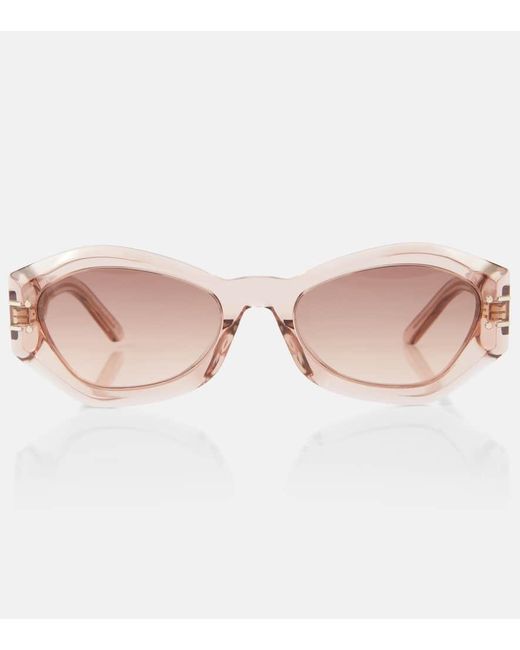 Dior Pink Ovale Sonnenbrille DiorSignature B1U