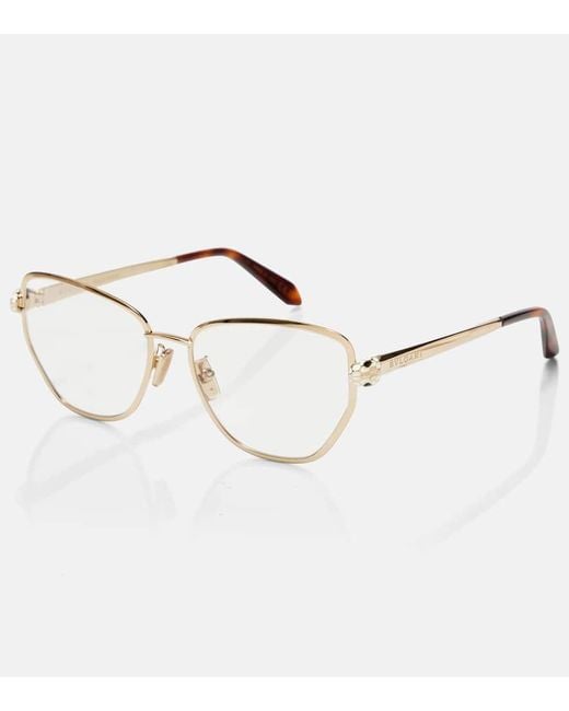 BVLGARI Natural Cat-Eye-Brille Serpenti Forever