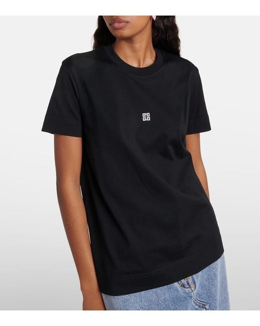 T-shirt 4G in jersey di cotone di Givenchy in Black