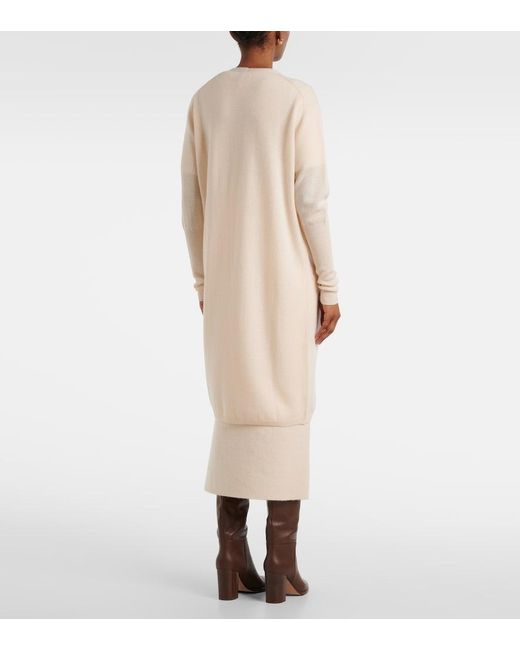 Jardin Des Orangers Natural Wool And Cashmere Cardigan