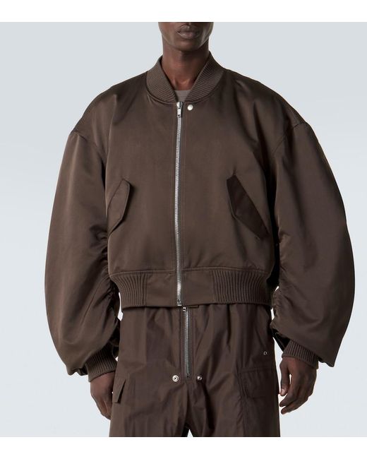 Rick Owens Brown Secchia Technical Bomber Jacket for men