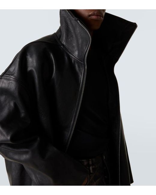 Rick Owens Mantel Aus Leder in Black für Herren