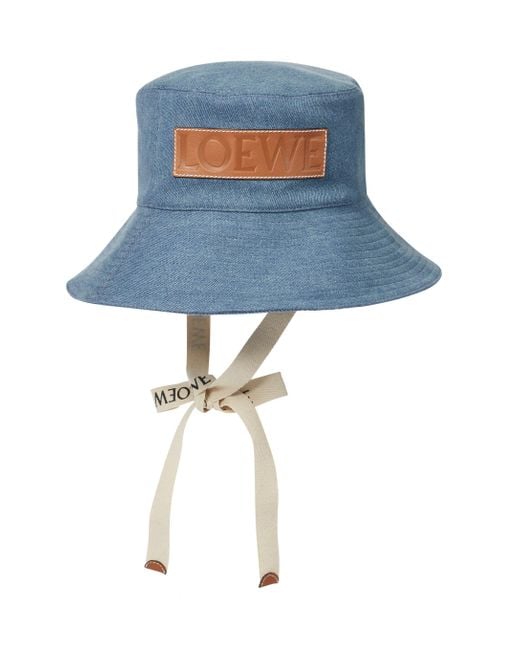 【LOEWE】Paula's Ibiza デニム バケットハット 刺繍入り LOEWE + Paula's Ibiza embroidered denim bucket hat | NET-A
