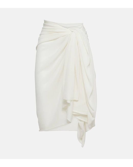 Totême  White Knit Beach Cover-Up