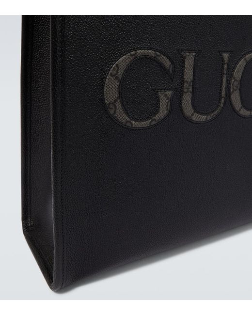 Borsa Medium in pelle di Gucci in Black da Uomo