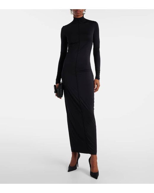 Vestido Largo De Punto Wardrobe NYC de color Blue