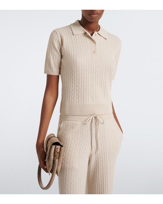 Eleventy Natural Cashmere Polo Shirt